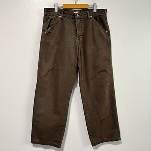 Tommy Jeans Men’s Utility Canvas Pants – Olive Green, Size 34, Made in Canada